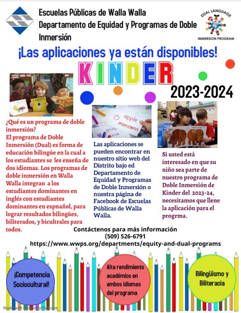 Registrazione per bambini spagnoli 23-24
