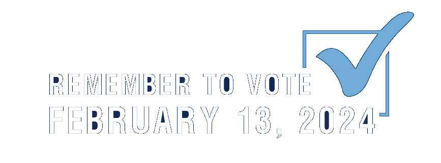 Lembre-se de votar - 13 de fevereiro de 2024