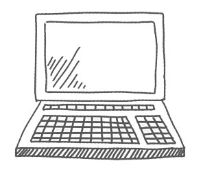 Laptop-Skizze